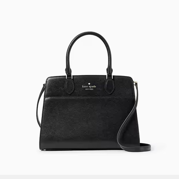 Kate Spade Madison Saffiano Leather Medium Satchel
COLOR:
Black 
NWT - Picture 3 of 16